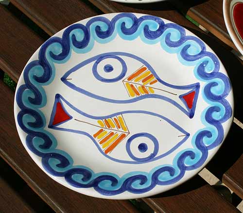 楽天市場】イタリア製 輸入雑貨 絵皿 太陽 壁掛け シチリア