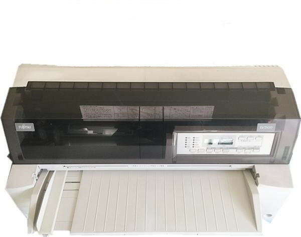 役立つことほぼ新品洗い濯ぎ持続済 富士通fit7550★前後お盆と無料ローカルエリアネットワーク嘱する有、VER:02Bヘッドピンカウンタ：0％ ★【中古】良品 一点インパクトプリンタ fit-7550