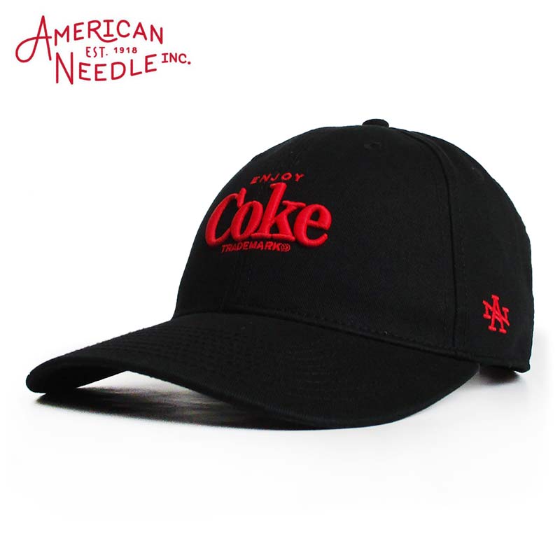 アメリカンニードル American Needle キャップ 帽子 ベースボールキャップ ローキャップ 「COKE Ballpark」カラー：BLACK コカ・コーラ アメカジ ファッション メンズ レディース ぼうし ハット