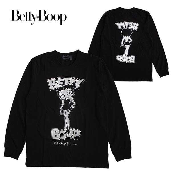 楽天市場 ベティーブープ Betty Boop メンズ 長袖tシャツ ロンt カラー Black キャラクター 大きいサイズ 送料無料 Ll Factory