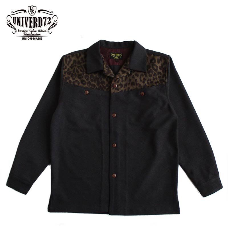 UNIVERD72 ユニバード72 ピーチスキンシャツジャケット メンズ 長袖 ロカビリーシャツ ロカビリー Rockabilly 50's アメカジ ファッション 送料無料