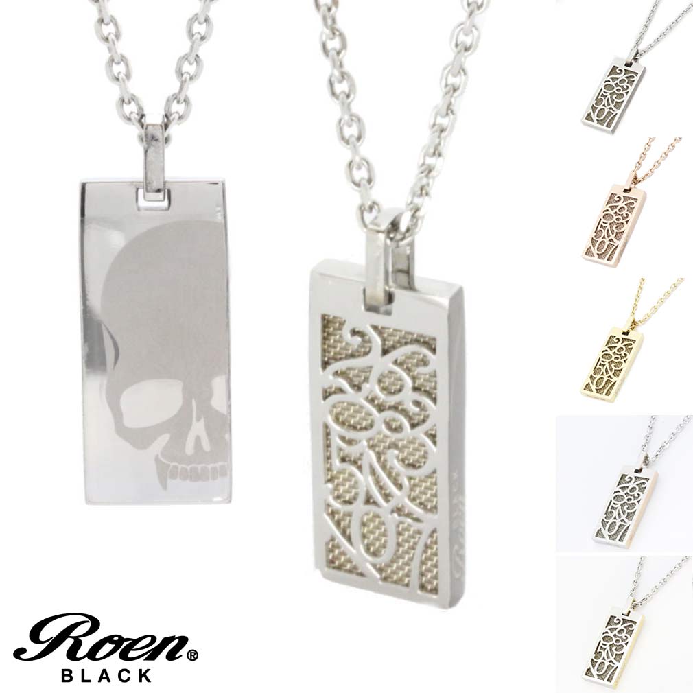 楽天市場】Roen BLACK/ロエンブラック スカルチャームネックレス