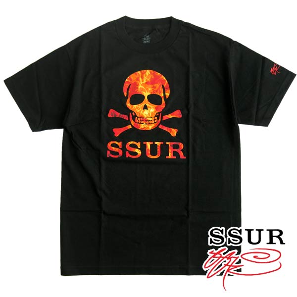 【楽天市場】SSUR/サー メンズ半袖Tシャツ “SUBSTANCE FIRE” BLACK ストリート アメカジ ファッション MENS
