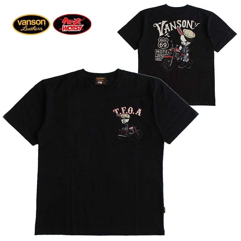 楽天市場】VANSON[バンソン] × クローズ × WORST T.F.O.A デス