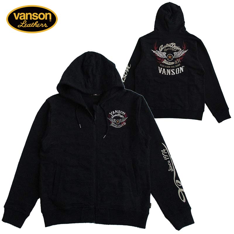 vanson スケルトンパーカー XL VANSON / BONE ZIP UP HOODIE