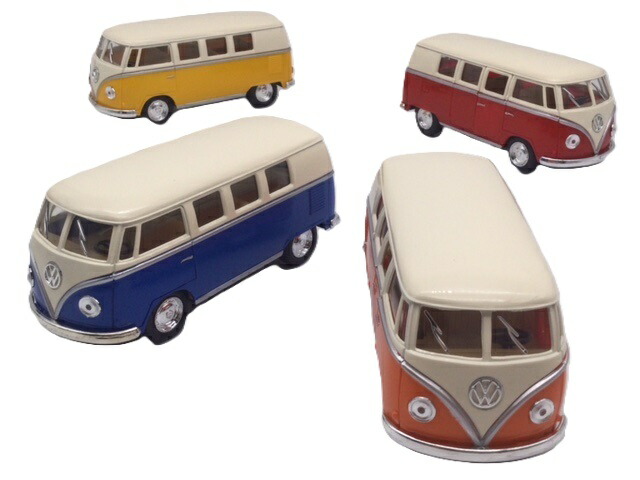 楽天市場】ミニカー 1/64 ワーゲンバス ノーマルカラー お得な4色