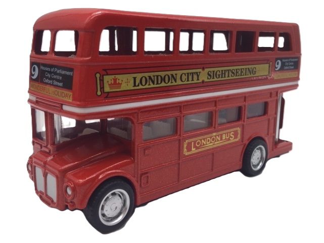 楽天市場】ロンドンバス 【 プルバック式 ダイキャストミニカー 働く車