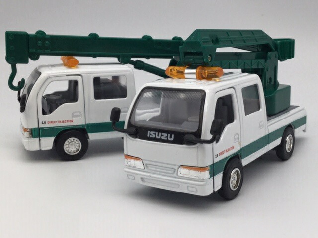 激レア！　1/64　PEAKO　フラットベッド　レッカー車　いすゞ　エルフ　白 Amazon | ピーコ × YES 1/64 いすゞ エルフ フラットベッド