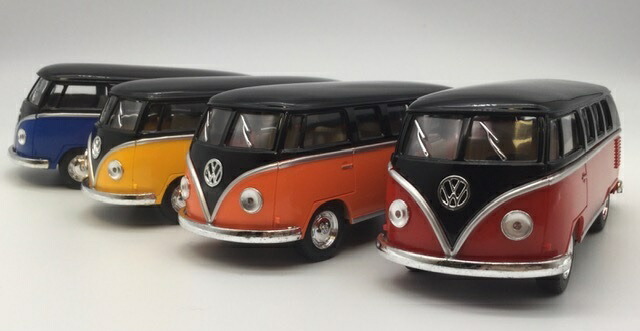楽天市場】ミニカー 1/24 1962 ワーゲン タイプ2 バス 赤 アーリーバス