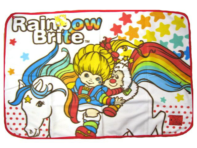 楽天市場 送料無料 難あり 魔法少女 レインボーブライト フリースブランケット ａ ポリエステル Rainbow Brite キャラクター雑貨 グッズ アメリカン ラブリービートル