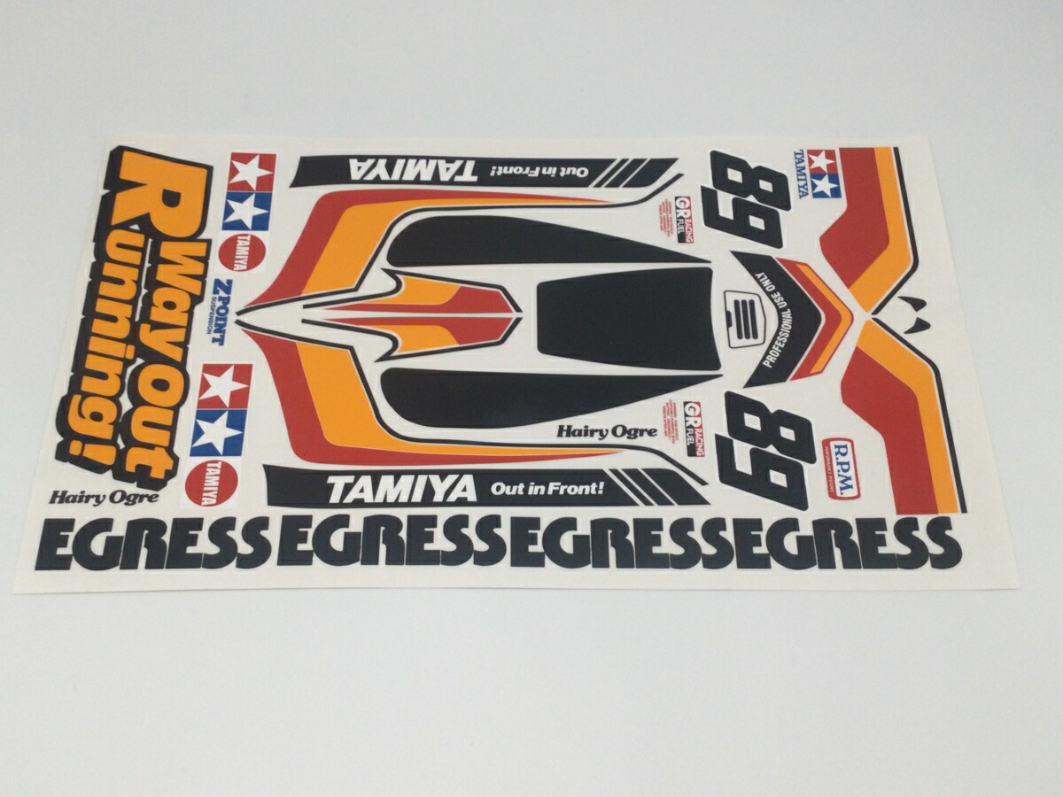 送料無料　1/10 イグレス 4WD ビニールステッカーセット　レストアに　タミヤ