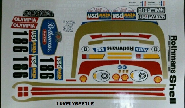 楽天市場】送料無料 1/12 ポルシェ956 ビニールステッカーセット