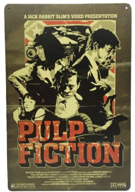 楽天市場】パルプフィクション 映画ポスター 軽量アルミ製フィット
