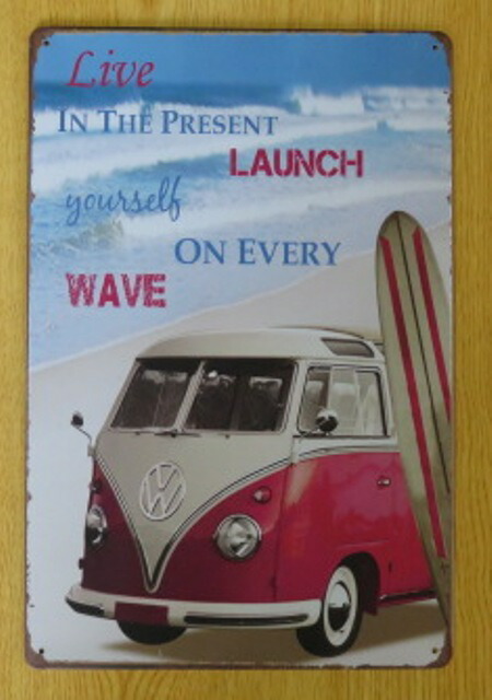 楽天市場】送料無料 クラシック ビートル サーフボード 緑 金属製