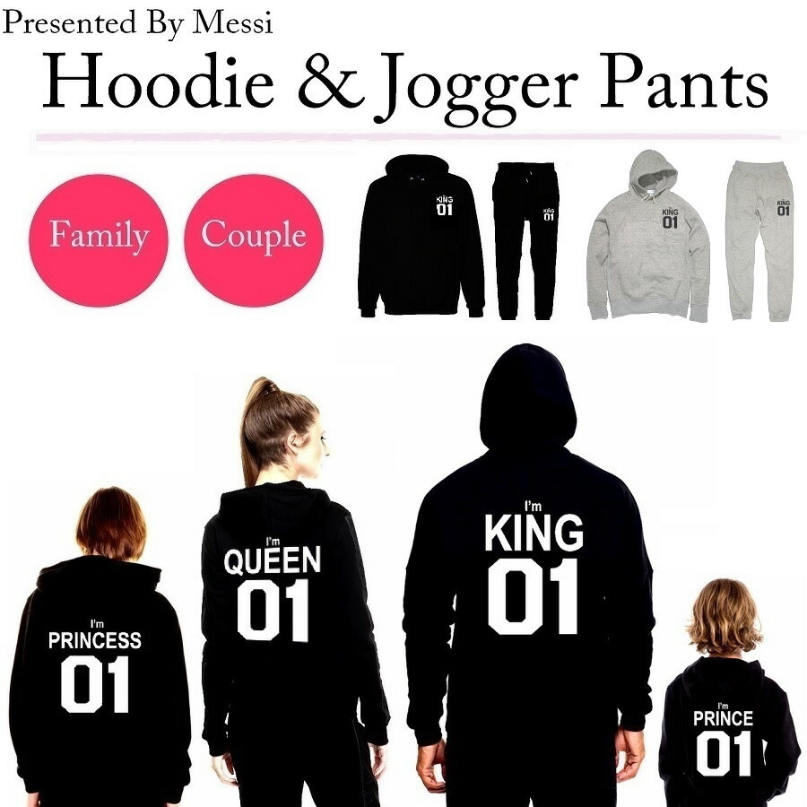 king queen and prince hoodies