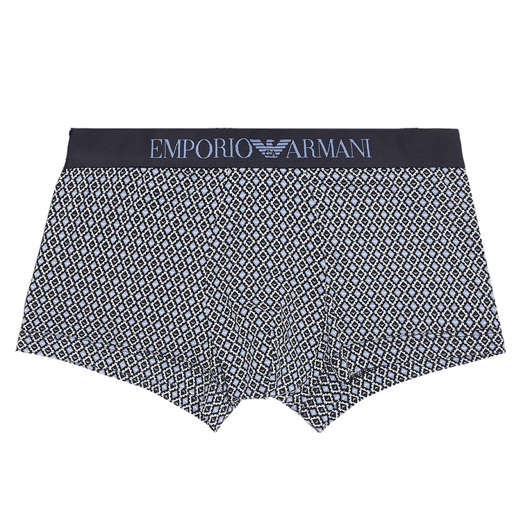 エンポリオアルマーニ：CLASSIC PATTERN MIX ボクサーパンツ (プリント・ロムバス)[ボクサーパンツ/ 男性下着/ メンズインナー/人気ブランド/おすすめギフト/誕生日プレゼント/メンズファッション]