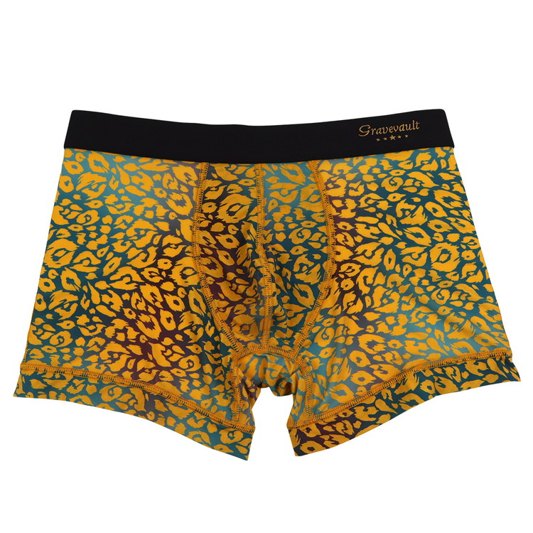 グレイブボールト：NEO LEOPARD ボクサーパンツ (ネオイエロー)[ボクサーパンツ/ 男性下着/ メンズインナー/人気ブランド/おすすめギフト/誕生日プレゼント/メンズファッション]