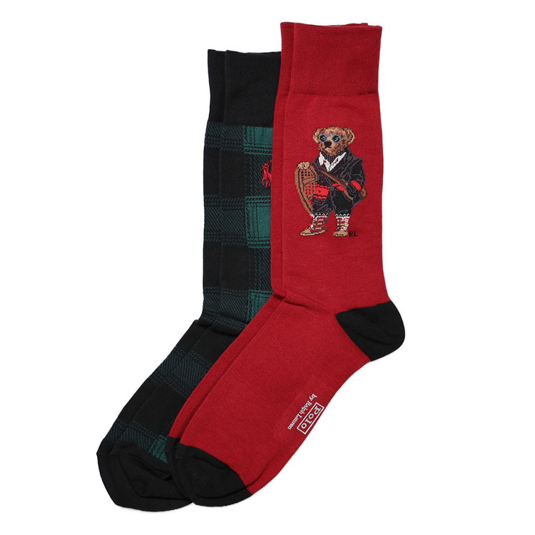 楽天市場】ポロラルフローレン：ARTIC HOLIDAY BEAR CREW ソックス 6PK