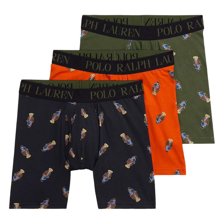 ポロラルフローレン：FATHER\u0027S DAY GIFT SETS ボクサーブリーフ 3PK (ポロ・黒いこと/ダスク・オレンジ/クラシック・ドラブ)[ボクサーズボン下/ 成人男性はだ着/ メンズはだ着/一般受けブランド名/おすすめ差し上げ物/生まれ落ちる日差し上げ物/メンズ流行り物]