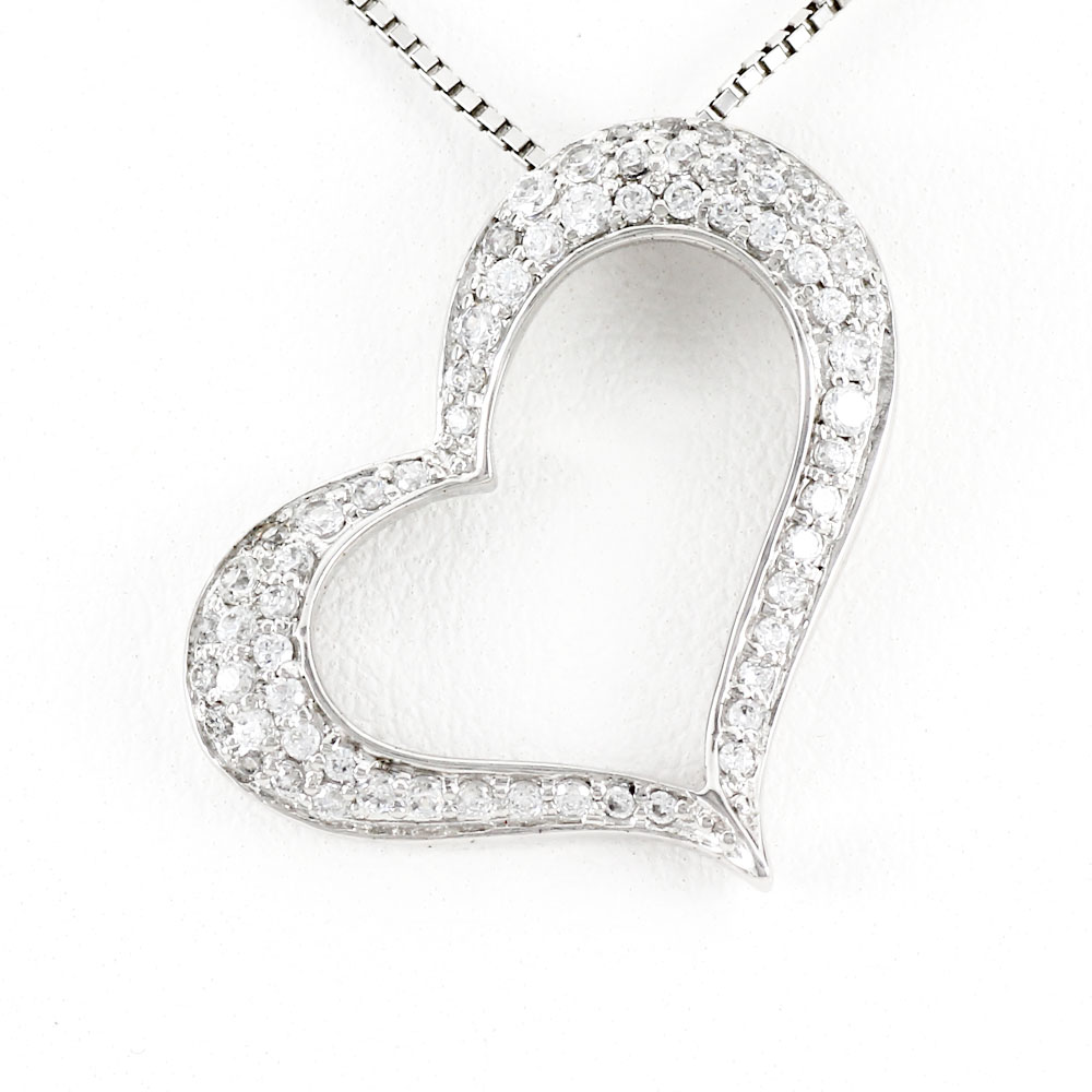 Wailea ハートペンダントダイヤモンド 14K open-heart-pendant-2.jpeg