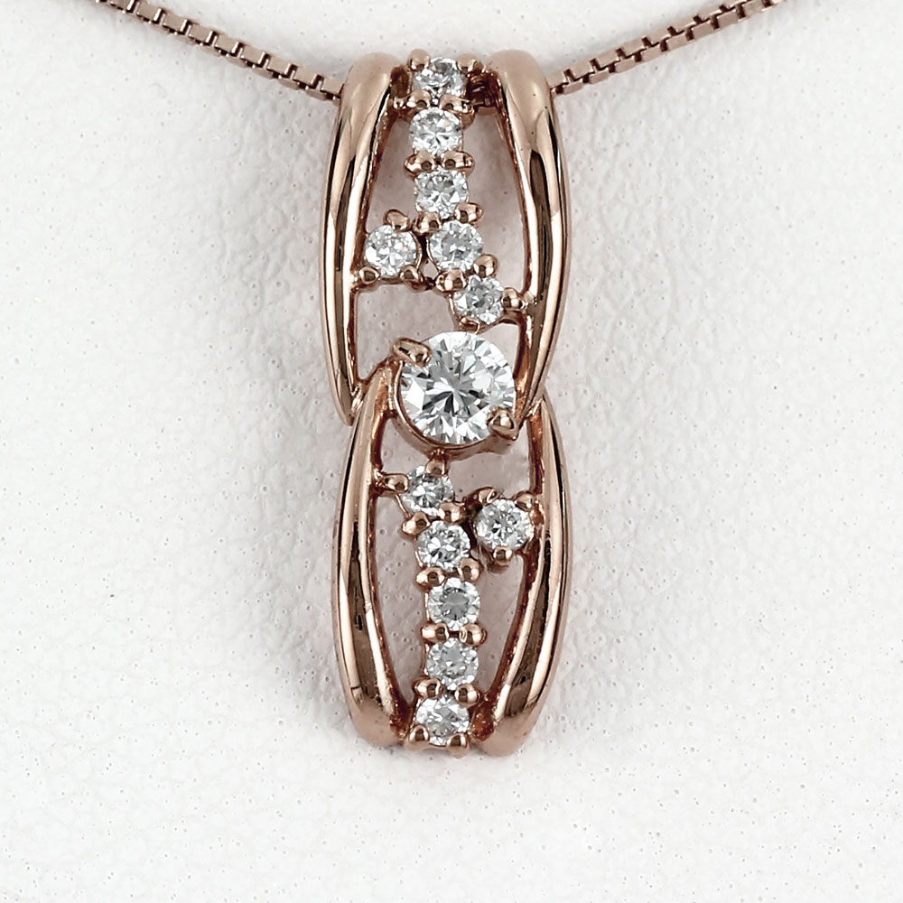 【P10倍 お買い物マラソン】ダイヤモンド ネックレス 18k ペンダント レディース ゴールド k18 18金 母の日