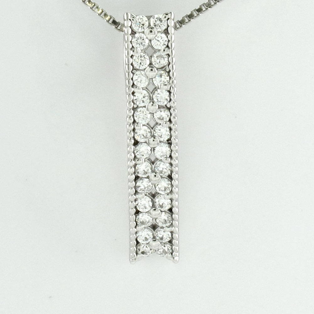 売れ筋 楽天市場 ダイヤモンド ネックレス 18k ペンダント レディース フラワー 花 透かし レース ストレート スクエア ゴールド K18 18金 Luire 即納特典付き Www Olicitante Com Br