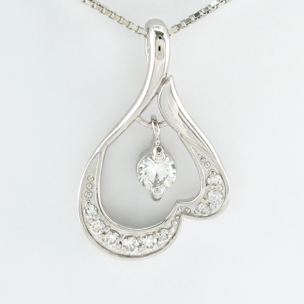 【P10倍 お買い物マラソン】ダイヤモンド ネックレス 18k ペンダント レディース ブラ 揺れる ゴールド k18 18金 母の日