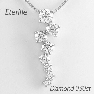 【翌日配送】ダイヤモンド ネックレス 18k ペンダント レディース ヌーディー しずく 雫 0.5カラット ゴールド k18 18金 母の日