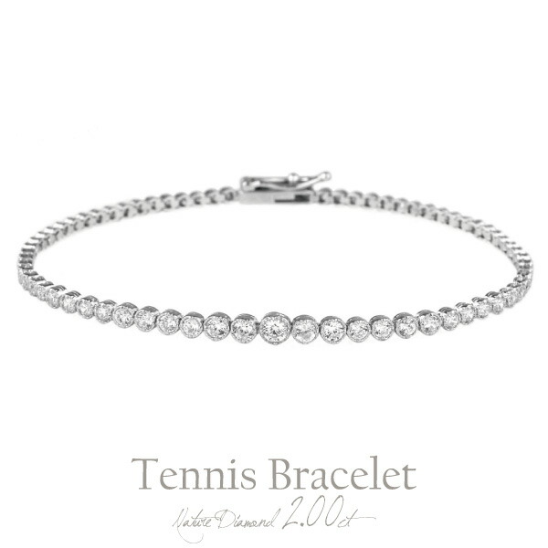 楽天市場】天然ルビー×ダイヤモンド K18ホワイトゴールド テニス