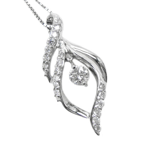 【P10倍 お買い物マラソン】 18k k18ゴールド ダイヤモンド 0.33ct ブラ ペンダント k18ホワイトゴールド ギフト ボーナスセール|luire