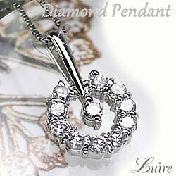 【P10倍 お買い物マラソン】 ラウンド ダイヤ0.3ct スウィングペンダント ネックレス プラチナ900 プレゼント ボーナスセール|luire
