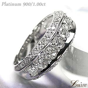 【P10倍 お買い物マラソン】 エタニティリング ダイヤリング レディース エタニティ 1.00ct プラチナ900 ボーナスセール｜luire