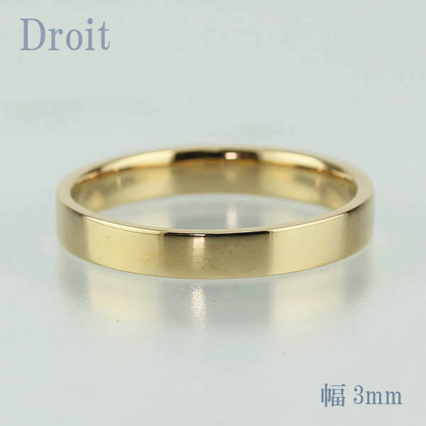 【P10倍 お買い物マラソン】 リング 指輪 幅広 幅3mm メンズ 平打 地金 ストレート シンプル 結婚指輪 プラチナ 18金 ボーナスセール｜luire