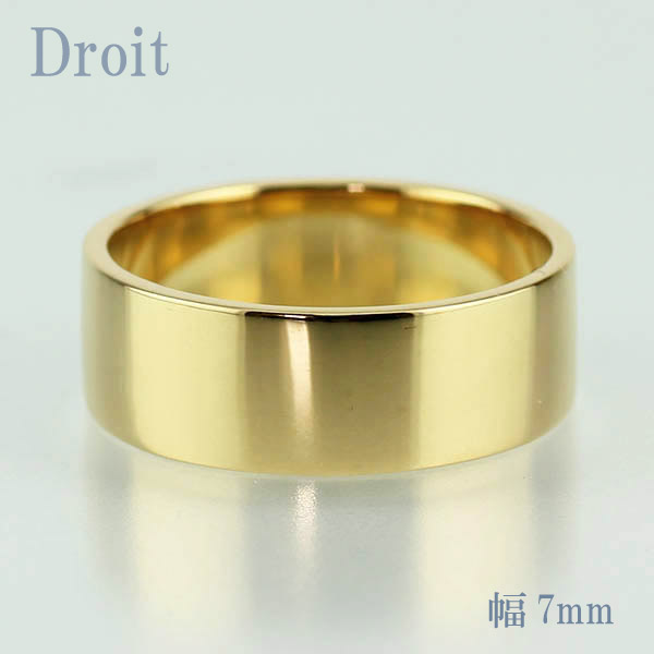 【P10倍 お買い物マラソン】リング 指輪 幅広 幅7mm メンズ 平打 地金 ストレート シンプル 結婚指輪 プラチナ 18金 母の日 120,250円