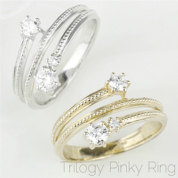 TORILOGY トリロジー K18 WG ダイヤモンドリング 1930-40s トリロジー ダイヤモンド リング