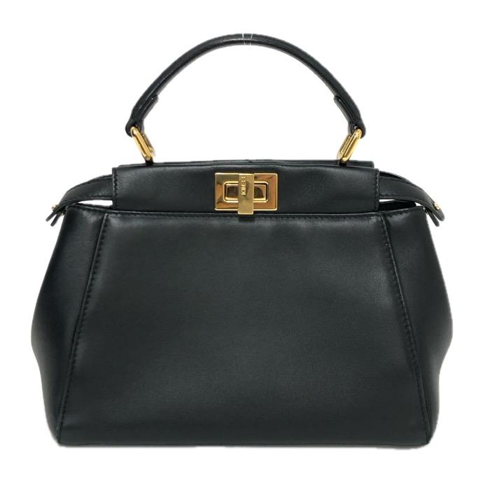 FENDI フェンディ ピーカブー ミニ 8BN244 K4P ハンドバッグ/ナッパレザー ブラック【中古】 レディース｜リュクスタイル店