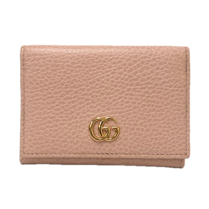 グッチ GUCCI GGマーモント カードケース 名刺入れ 二つ折り ビジネス レディース財布 474748 GGマーモント【中古】【美品】