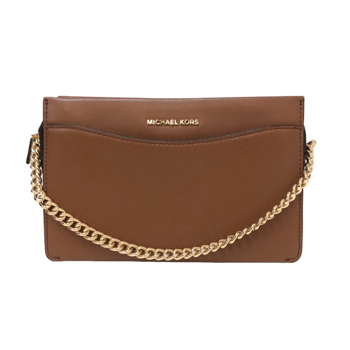 マイケルコース MICHAEL KORS クロスボディバッグ クラッチバッグ ショルダーバッグ 32F9GJ6C3L ブラウン【中古】【美品】