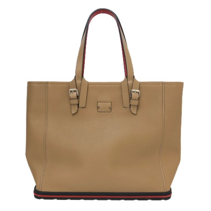 クリスチャンルブタン Christian Louboutin KABIKER カバイカートート ショルダーバッグ トートバッグ ブラウン系【中古】【美品】