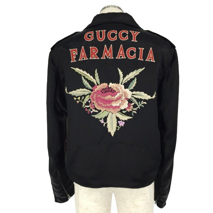 GUCCIグッチレザージャケット 楽天市場】美品 グッチ 18SS シングル レザー ライダース