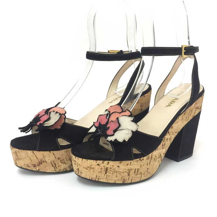 c*y様 新品☆プラダ☆ミュール サンダル　 未使用 超美品 楽天市場】プラダ PRADA パデッドナッパレザー トライアングル