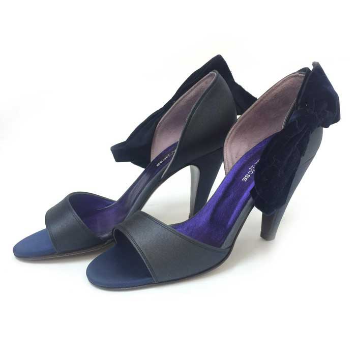 ROCHAS リボンベロアミュール 37 楽天市場】ROCHAS ロシャス パンプス