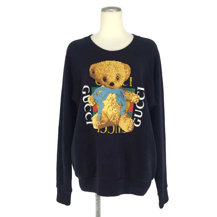 グッチ GUCCI  テディベア 大層らしい大きさ トレイナー 調教師 XS  米国海軍【中古】【美品】