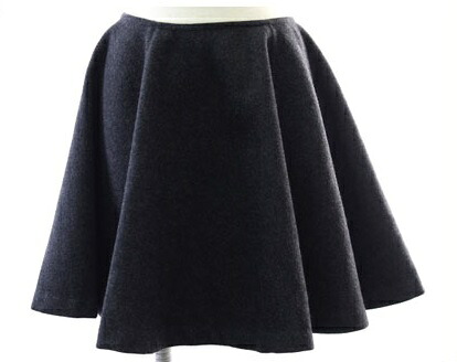 ヨーコチャン YOKO CHAN スカート サイズ36 S相当 グレー【中古】【美品】|リュクスタイル店