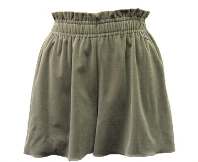 FOXEY フォクシー ベロアショートパンツ 32154 カーキ サイズ38(S相当)【中古】レディース
