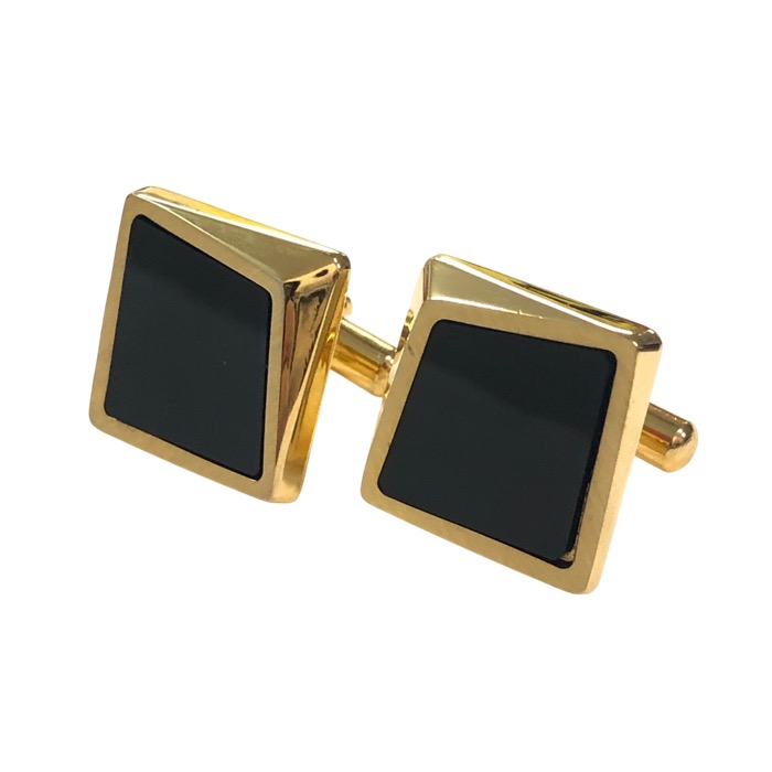 楽天市場】プラダ 紳士用 カフリンクス カフスボタン シルバー×黒 ロゴ