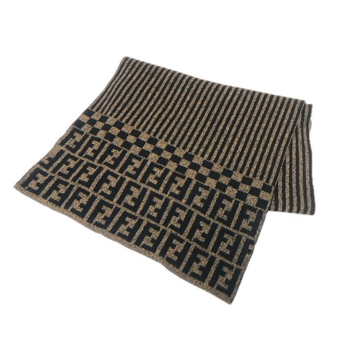 希少美品 Fendi ロゴ 大判ストール ズッカ ウール カシミヤ 楽天市場】【本物保証】 新品同様 フェンディ FENDI ズッカ FF