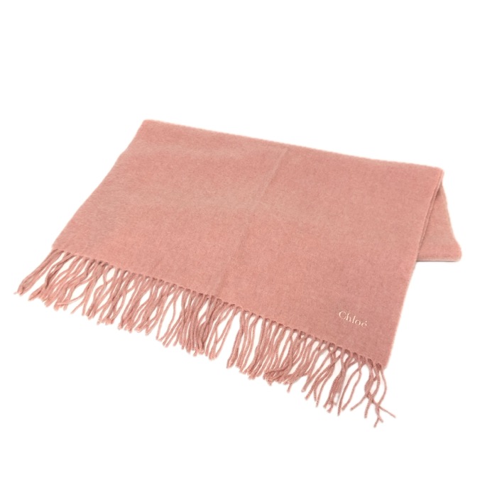 楽天市場】Chloe【クロエ】マフラー ピンクベージュ系 ベージュ系 大判
