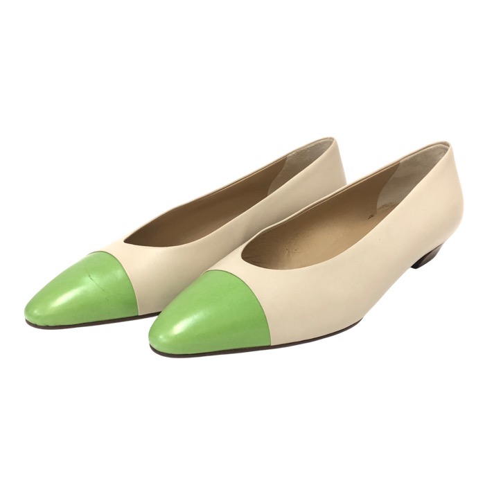 美品✨️PRADA プラダ ハイヒールパンプス オリーブグリーンメタリック ダークグリーン ブラッシュドレザー パンプス | PRADA