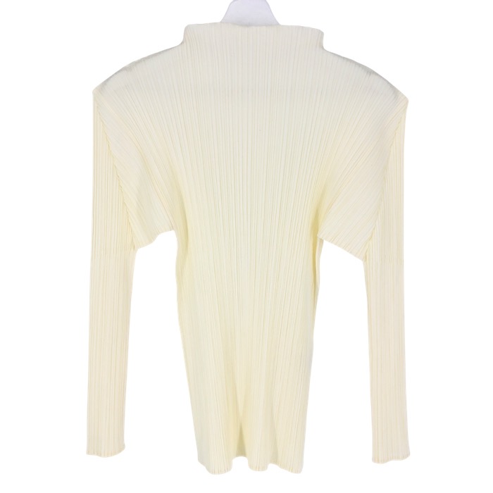 PLEATS PLEASE ISSEY MIYAKE ホワイト長袖カットソー PLEATS PLEASE ISSEY MIYAKE】プリーツプリーズイッセイミヤケ